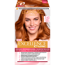L'Oréal Paris Excellence Crème Verzorgende Crèmekleuring 7.43 Koper Goudblond