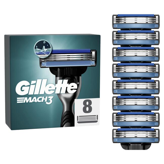 Gillette Mach3 Navulmesjes 8 Stuks