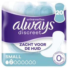 Always Discreet Incontinentieverband 0% parfum Small 20 stuks
