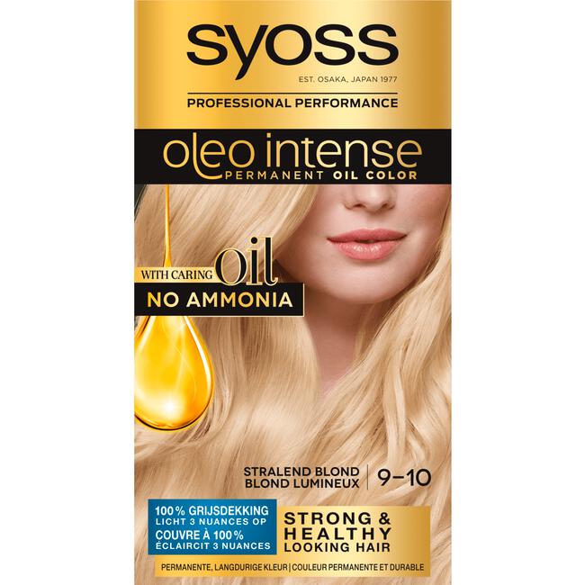 Syoss Oleo Intense 9-10 Bright Blonde Permanente Haarverf