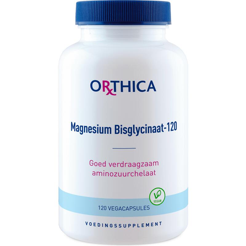 Orthica Magnesium Bisglycinaat Vegan Capsules 120 stuks