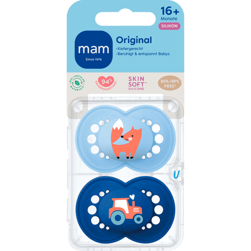 MAM Original Fopspeen 16+ Maanden Blauw 2 stuks