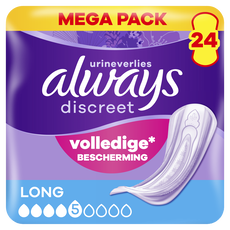 Always Inlegkruisjes Discreet Long Mega Pack 24 Stuks