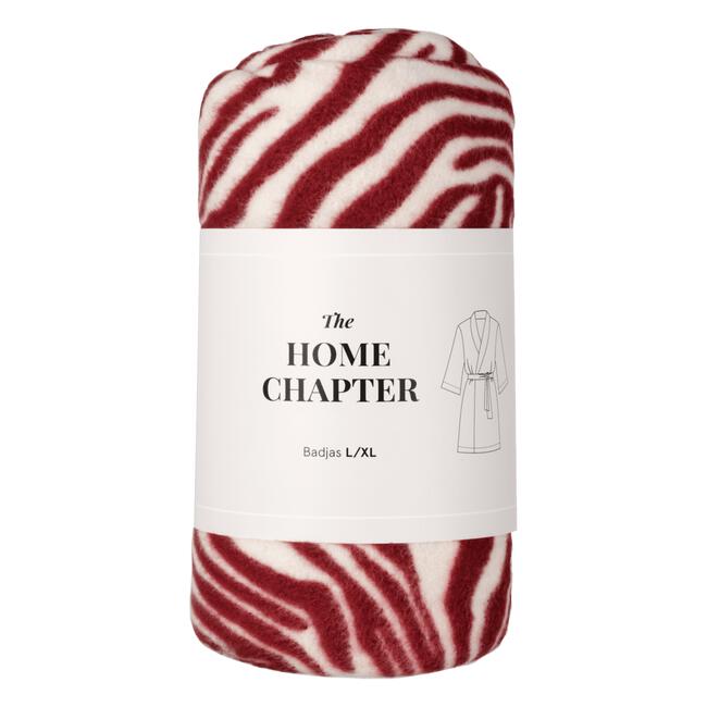 Etos Home Collection Badjas fleece print zebra- L/XL