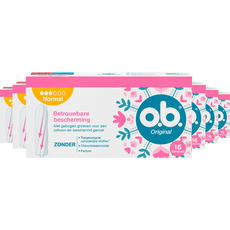 o.b. Original Tampons Normal 16st Multipack 6 stuks