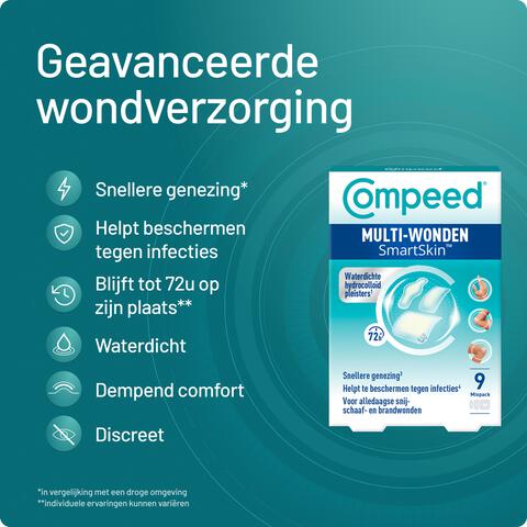Compeed Smartskin Multiwond Mixpack 10 stuks