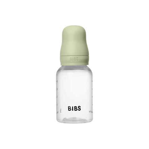 BIBS Babyfles 150 ML Sage met Latex speen en opvouwbaar trechtertje