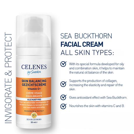 Celenes By Sweden Seabucktorn Balancing Facial Creme 50 ML