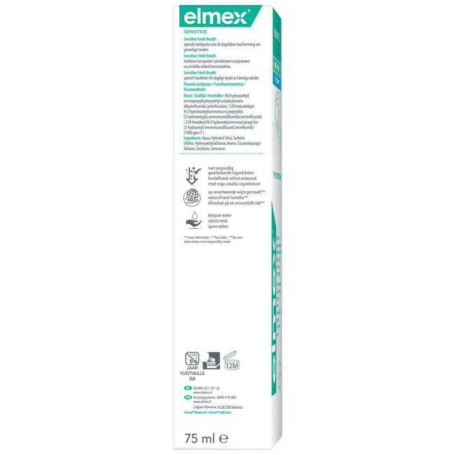 elmex® Sensitive Fresh Breath Tandpasta 75 ML