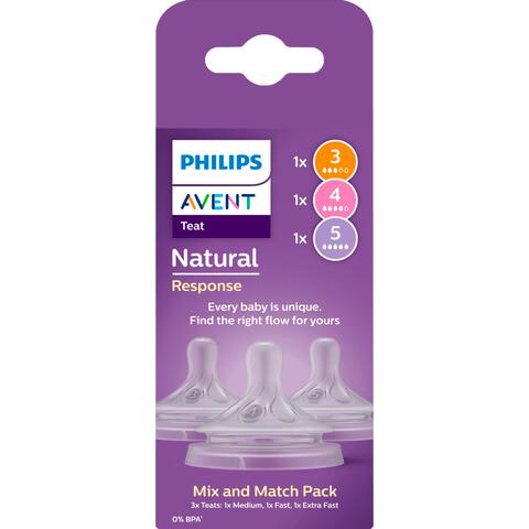 Philips Avent Natural Response Flesspeen Mix&Match 1m+SCY906/03