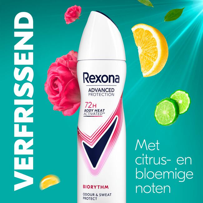 Rexona Woman Advanced Protection Biorythm Deodorant Spray 150 ML