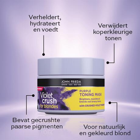 John Frieda Violet Crush Purple Toning Mask 250 ML