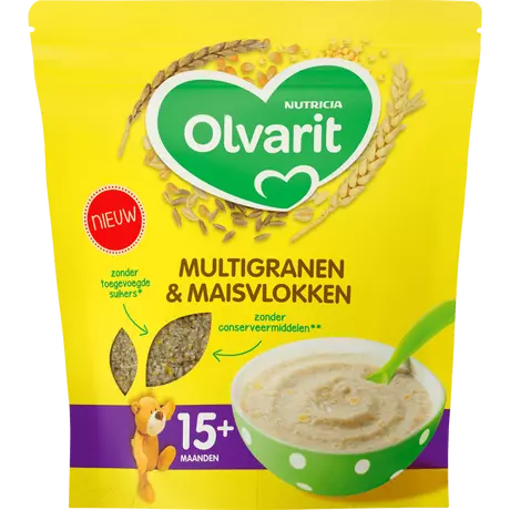 Olvarit Multigranen & Maisvlokken 15+ Maanden 200 gram