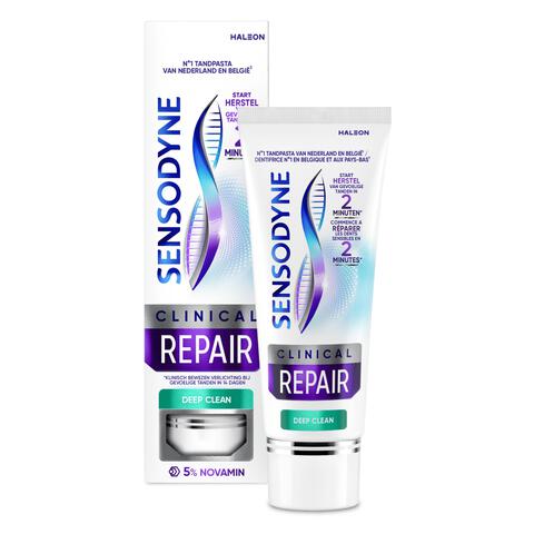 Sensodyne Clinical Repair Deep Clean Tandpasta - 75ML