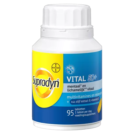 Supradyn Vital 50+ Multivitamines Vijftigplussers Tabletten 95 stuks