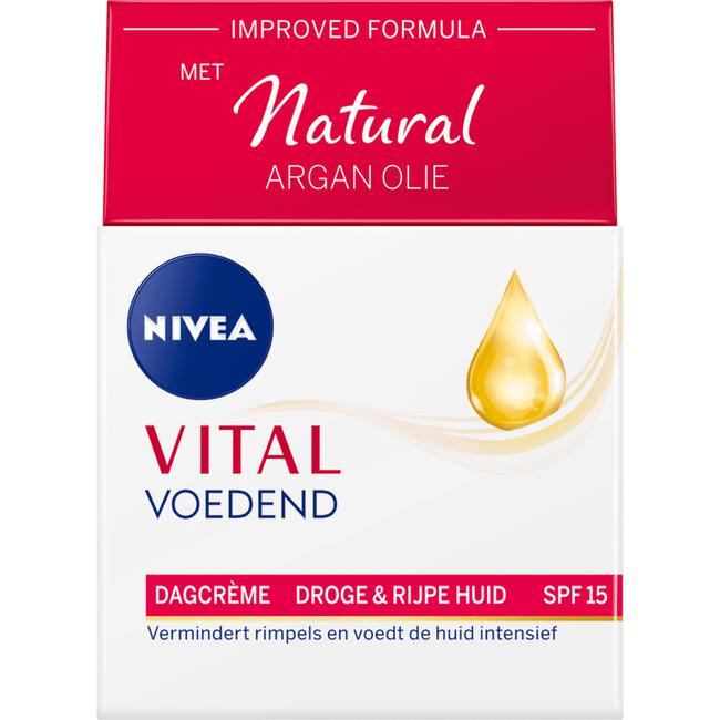 NIVEA Vital Voedende Anti-Rimpel Dagcrème SPF 15 Oudere Huid 50 ML