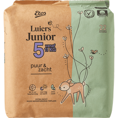 Etos Puur & Zacht Luiers Junior Maat 5 11+ kg 22 stuks