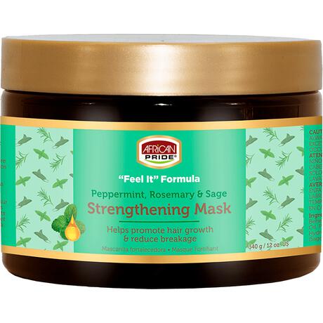 African Pride Peppermint, Rosemary en Sage Versterkend Masker