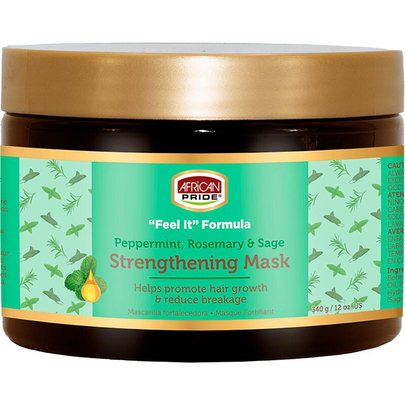 African Pride Peppermint, Rosemary en Sage Versterkend Masker 340 GR