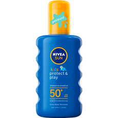 NIVEA SUN Kids Zonnebrand Hydraterende Groen Gekleurde Zonnespray SPF 50+ 200 ML