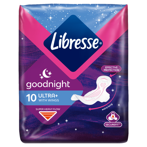 Libresse Ultra Thin Maandverband Goodnight 10 stuks