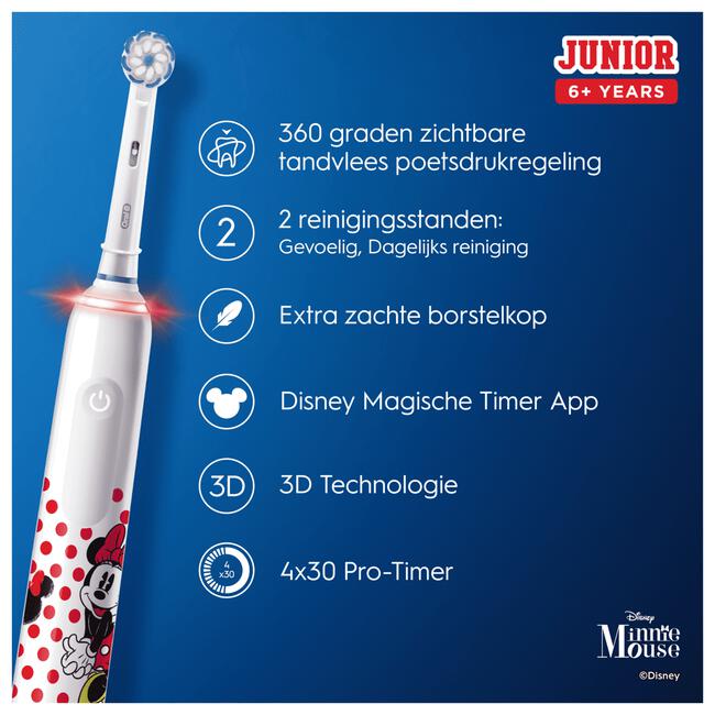 Oral-B Junior Minnie Elektrische Tandenborstel By Braun