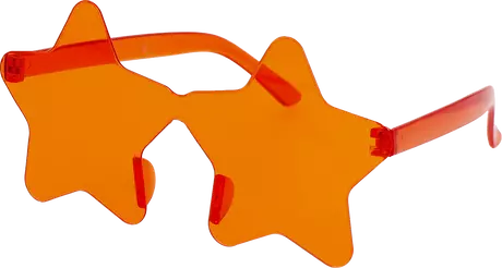 Koningsdag Zonnebril Ster Oranje