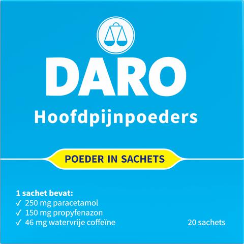 Daro Hoofdpijnpoeders 20 Sachets