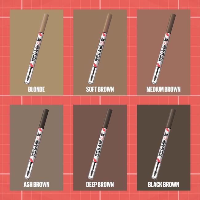 Maybelline New York BUILD A BROW Wenkbrauwpen/fixeergel 255 Soft Brown