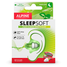Alpine SleepSoft Herbruikbare Slaap Oordoppen 1 paar