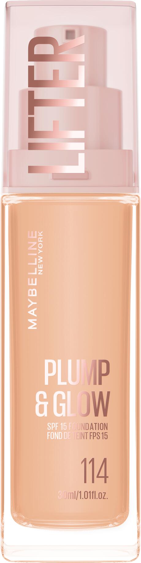 Maybelline New York Lifter Plump & Glow Foundation 114