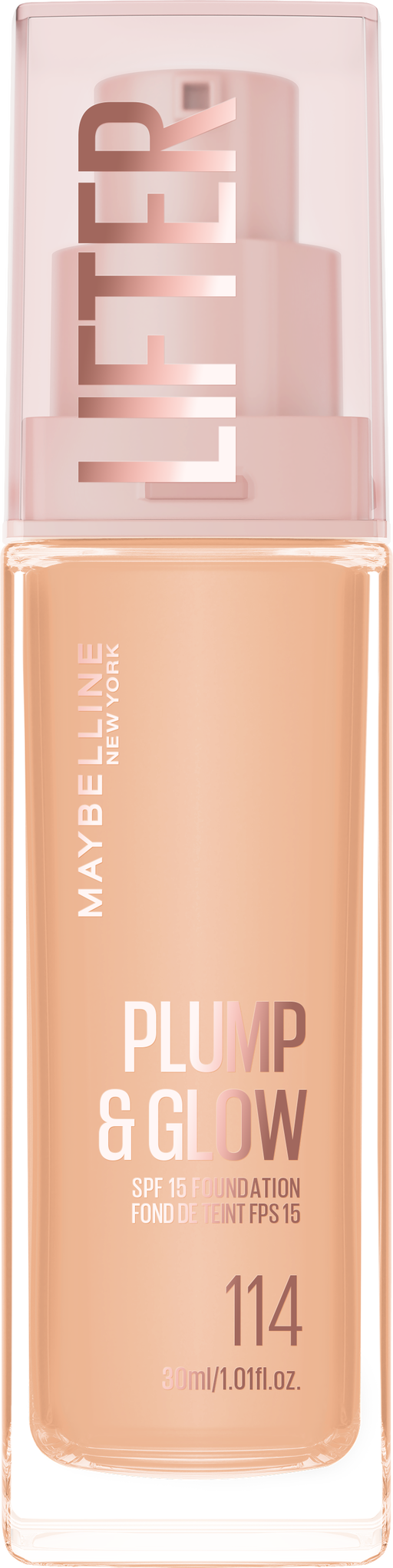 Maybelline New York Lifter Plump & Glow Foundation 114
