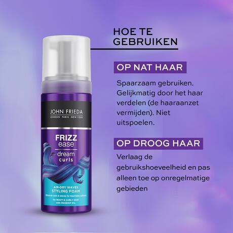 John Frieda Frizz Ease Dream Curls Air Dry Waves Styling Foam 150 ML