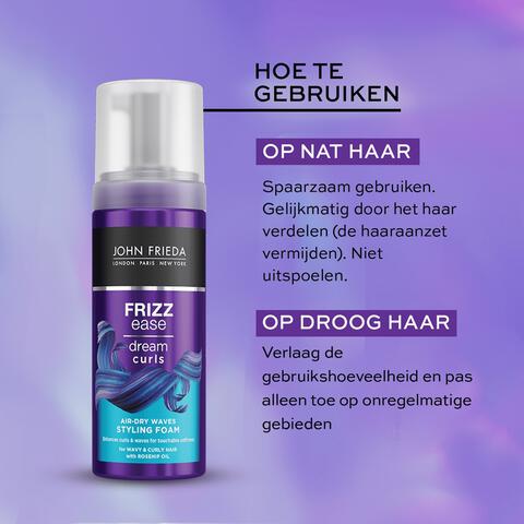 John Frieda Frizz Ease Dream Curls Air Dry Waves Styling Foam 150 ML