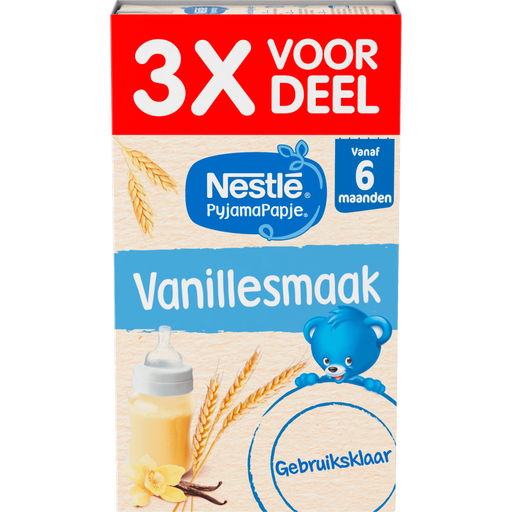 Nestlé Baby PyjamaPapje Vanille 6+ Maanden 3x250 ML
