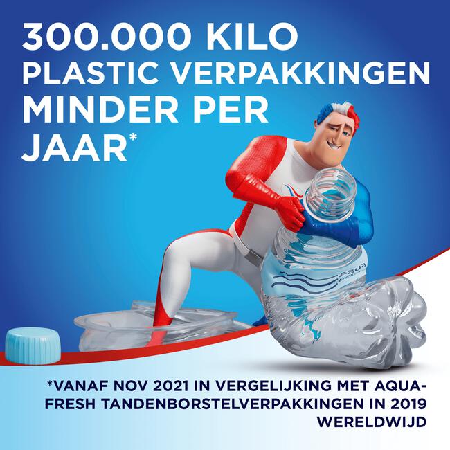 Aquafresh Clean & Flex Hard 2+1 Tandenborstel - 3 stuks