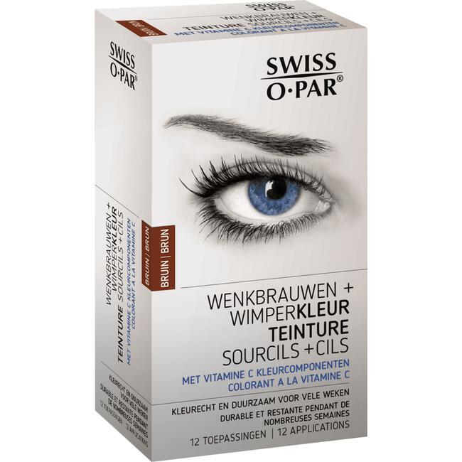 Swiss O-Par Wenkbrauwen & Wimperkleur Bruin