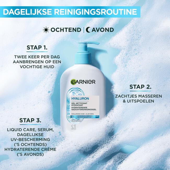 Garnier Hyaluron+ Hydraterende Gezichtsreinigingsgel 250 ml