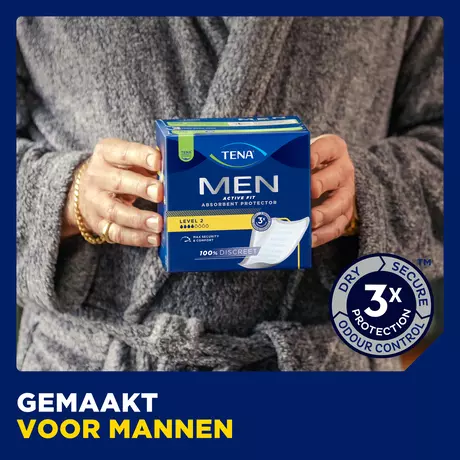 TENA Men Active Fit Absorbant Protector Level 2 Incontinentieverband 10 stuks