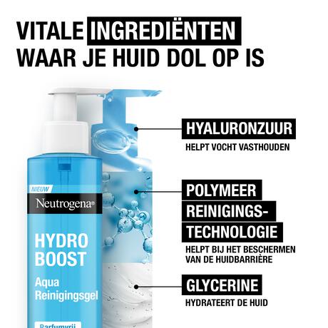 Neutrogena Hydro Boost Cleansing Gel Alle Huidtypen 200 ML