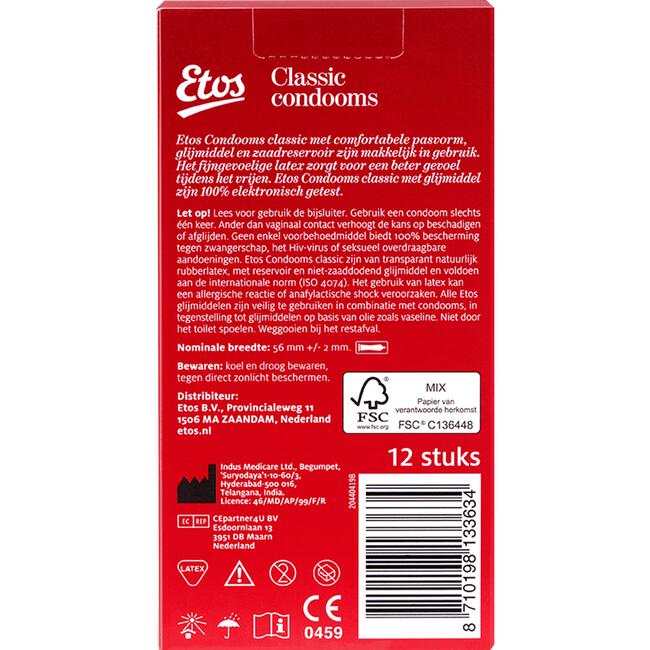 Etos Condooms Classic 12 stuks