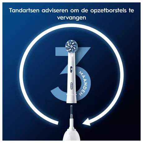 Oral-B Sensitive Clean Opzetborstels Wit 10 Stuks