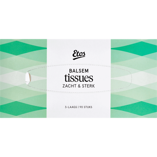 Etos Zacht & Sterk 3-Laags Balsem Tissues 90 stuks