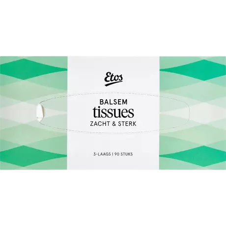 Etos Zacht & Sterk 3-Laags Balsem Tissues 90 stuks