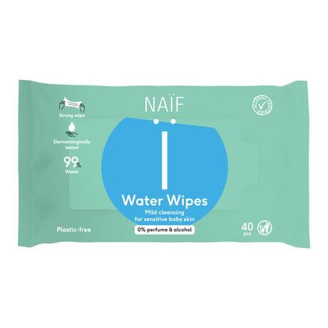 Naïf Plasticvrije Water Billendoekjes 40 stuks