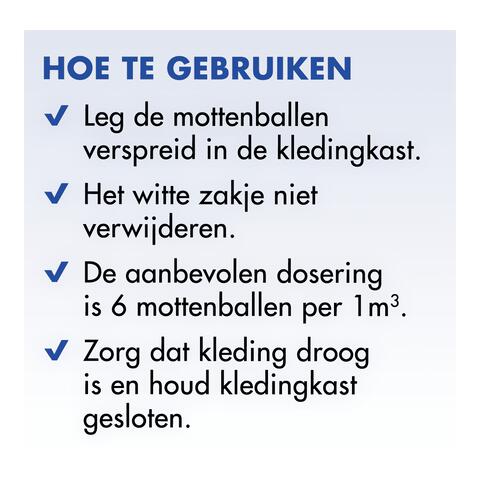 Roxasect Mottenballen 20 stuks