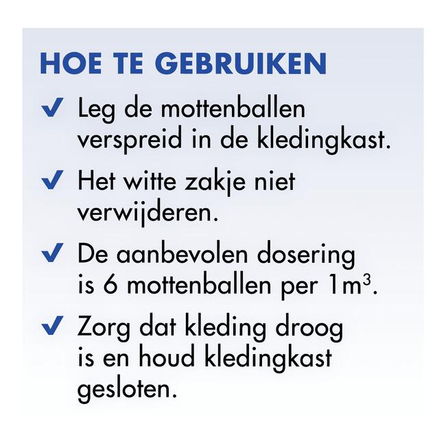 Roxasect Mottenballen 20 stuks