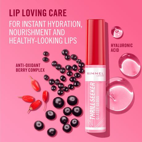Rimmel London Thrill Seeker Glassy Gloss Lipgloss 150 Pink Candy 10 ML