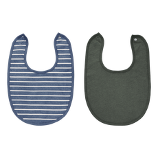 Etos Soft Slabset Stripe Blue/ Green 2 stuks