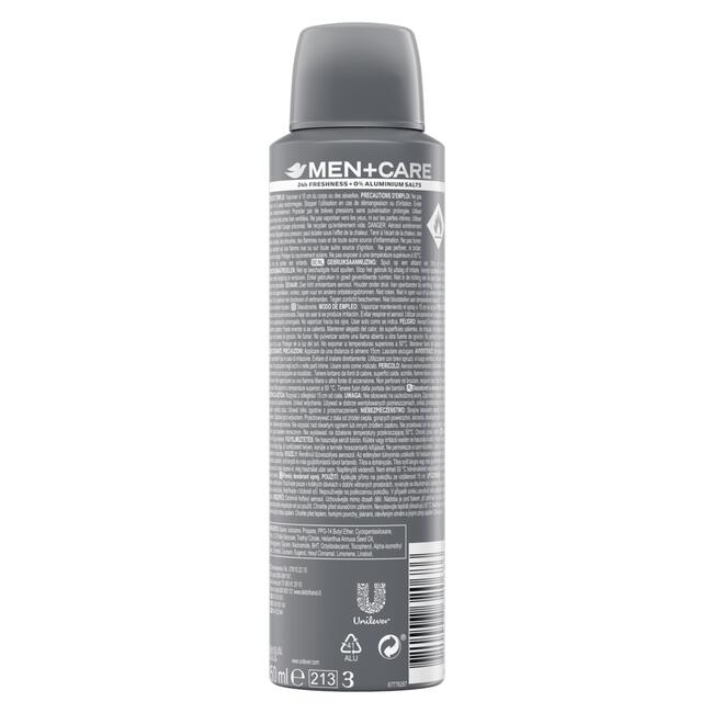 Dove Men+Care Clean Comfort 0% Anti-Transpirant Deodorant Spray 150 ML